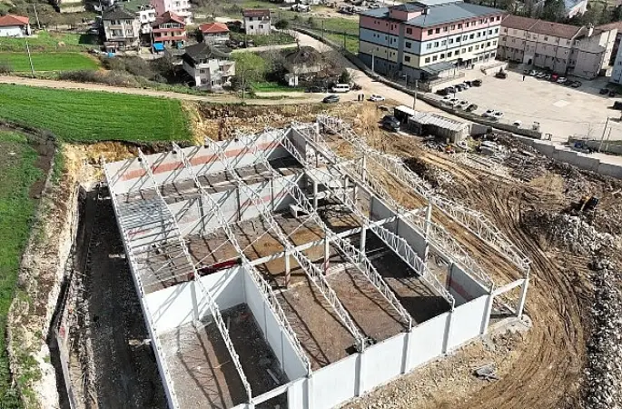 Kandıra Fındık Deposu'nda yapısal imalatlar tamam